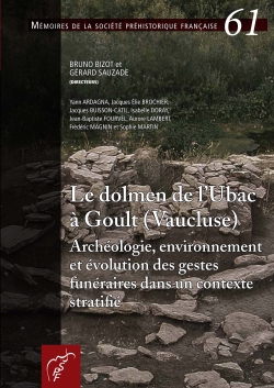 M61 - (2015) Le dolmen de l'Ubac à Goult (Vaucluse). - B. Bizot et G. Sauzade (dir.), couv1m61