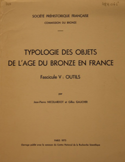 Typologies des objets de l'âge du Bronze en France