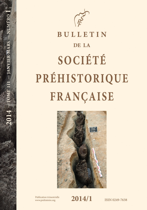 05-2014, tome 111, 1, 2014, p. 75-100 - J. VITAL, F. CATTIN, F. LETTERLE et P. DEGRYPSE - Un dpt dpes courtes  du Bronze ancien : la Rouvire  Chusclan (Gard)