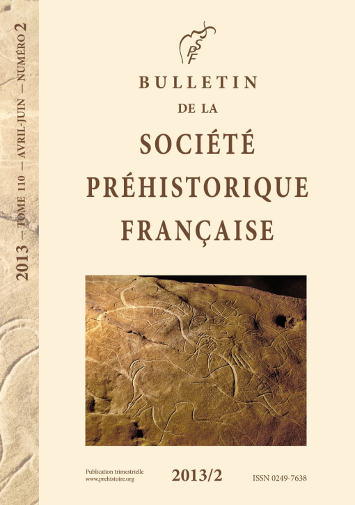 07-2013, tome 110, 2, p. 213-231 - J.-F. PASTY, M. GALLEMARD et P. ALIX - Identification d'une composante gravettienne sur le site de plein air des Tailles du Clou  Clugnat (Creuse, France)