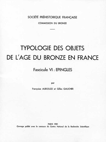TB6 - Bronze 6 : Épingles  - F. AUDOUZE et G. GAUCHER