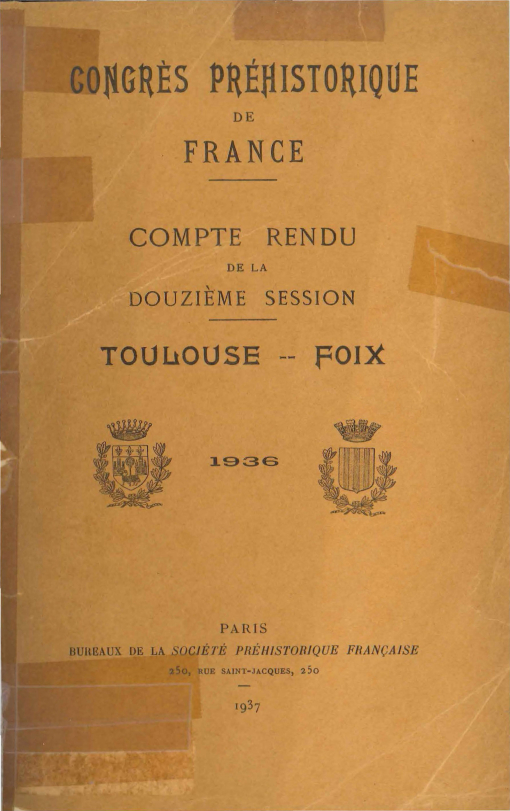 C12PDF CPF12 - Toulouse - Foix (1936)