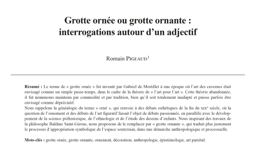 16-2025, tome 122, 4, p. 579-588 - Pigeaud R. (2025) � Grotte orn�e ou grotte ornante : interrogations autour d�un adjectif