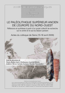 M56 pdf - (2013) Le Palolithique suprieur ancien de l'Europe du Nord-Ouest  - P. Bodu, L. Chehmana, L. Klaric, L. Mevel, S. Soriano, N. Teyssandier