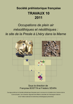 T10 - (2011) Occupations de plein air mésolithiques et néolithiques : le site de la Presle à Lhéry dans la Marne - F. BOSTYN et F. SEARA dir.