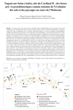07-2025, tome 122, 2, p.203-232 Godard C., Gonnet A., Fechner K. (2025)  Nogent-sur-Seine (Aube), site du Cardinal II : des fosses pr- et protohistoriques comme tmoins de lvolution des sols et des paysages au cours de lHolocne