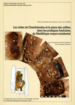 M43 - (2007) Les cistes de Chamblandes et la place des coffres dans les pratiques funraires du Nolithique moyen occidental (actes du colloque de Lausanne, mai 2006) - P. MOINAT et P. CHAMBON, dir.