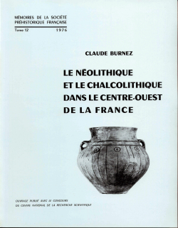 M12 - (1976) Le Néolithique et le Chalcolithique dans le Centre-Ouest de la France - C. BURNEZ