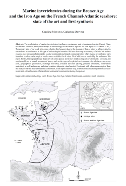 07-2023, tome 120, 2, p. 219-251 - Mougne C., Dupont C. (2023) – Marine invertebrates during the Bronze Age and the Iron Age on the French Channel-Atlantic seashore: state of the art and first synthesis