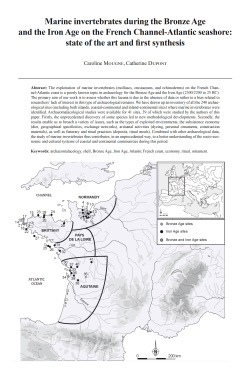 07-2023, tome 120, 2, p. 219-251 - Mougne C., Dupont C. (2023)  Marine invertebrates during the Bronze Age and the Iron Age on the French Channel-Atlantic seashore: state of the art and first synthesis