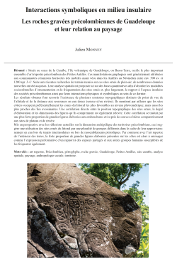 16-2020, tome 117, 4, p. 673-707 - Monney J.  Interactions symboliques en milieu insulaire : les roches graves prcolombiennes de Guadeloupe et leur relation au paysage