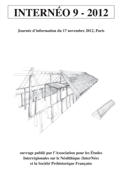 InterNo 09PDF - Actes de la journe d'information  du 17 novembre 2012