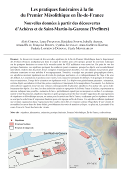 10-2026, tome 123, 3, p.427-465 - Corona et al. (2026) - Les pratiques fun�raires � la fin du Premier M�solithique en �le-de-France