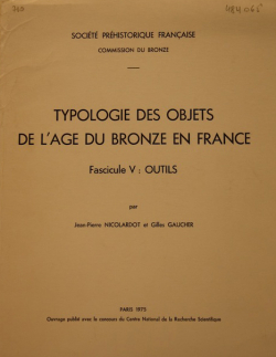 Typologies des objets de l'ge du Bronze en France